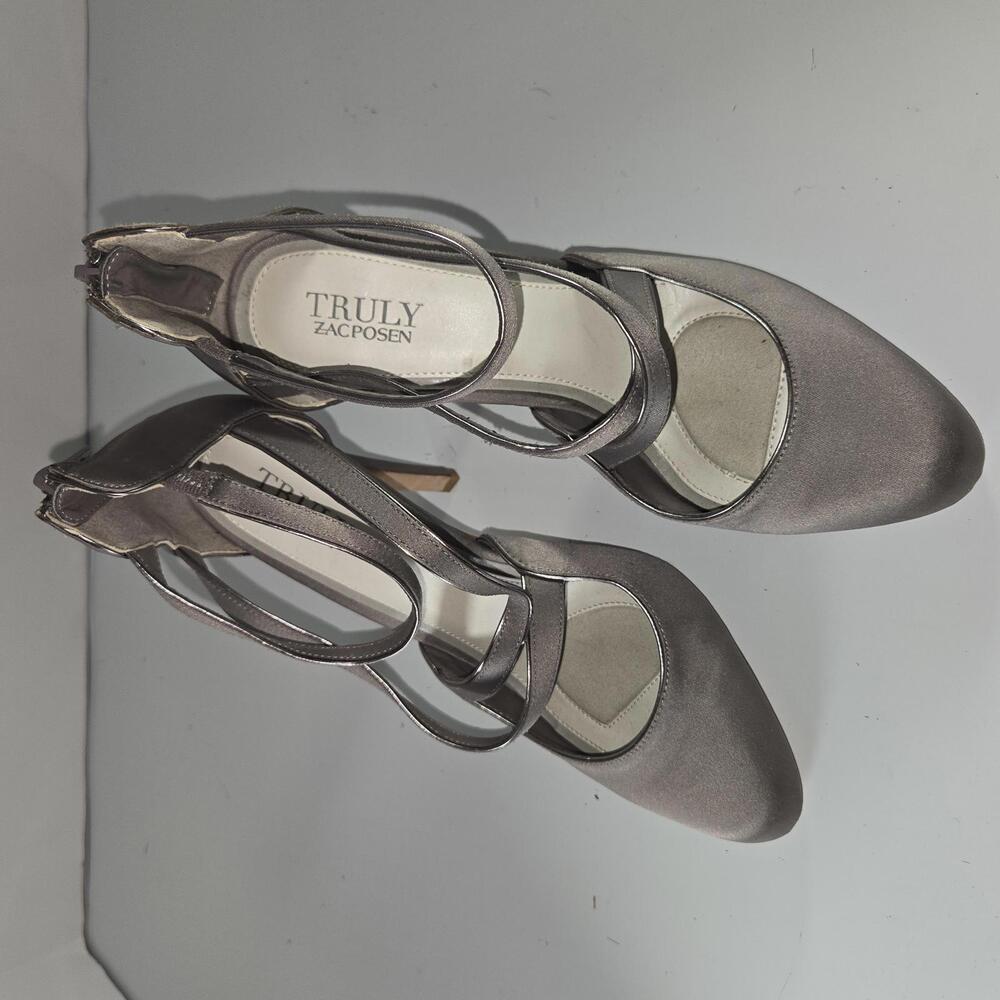 0379 Truly Zacposen Elegant Fabric Strappy High Heels‎ Size 8